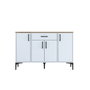 Hanah Home Gabinete Multipropósito Blanco y Nuez
